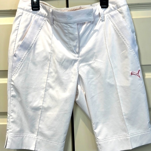 Puma Pants - PUMA golf Bermuda white shorts‎ women’s size 2